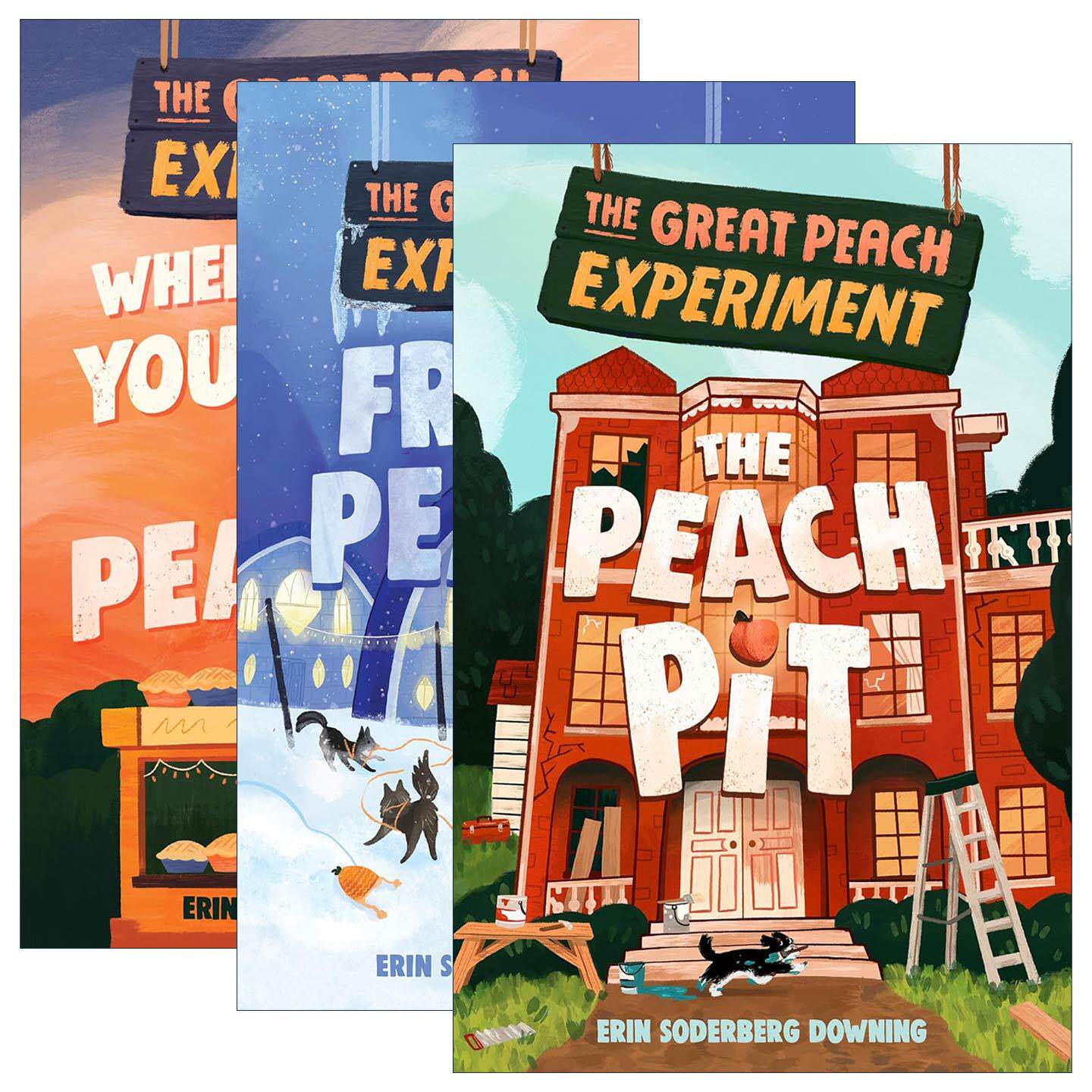 英文原版 The Great Peach Experiment 伟大的桃子实验1-3册 儿童公路旅行美食小说 英文版 进口英语原版书籍