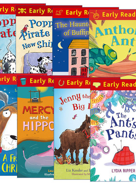 Early Reader 动物绘本8册 蚂蚁的裤子 小马珍妮 安东尼拯救世界 海盗狗波比 圣诞节朋友 梅西与河马