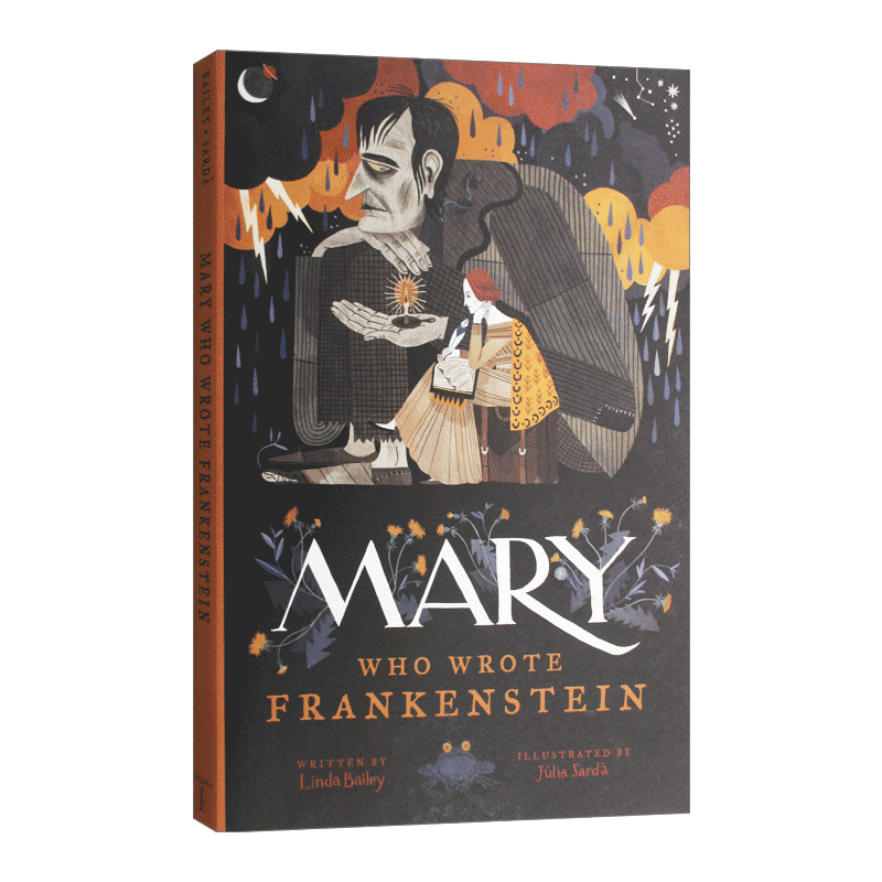玛丽 雪莱的故事 Mary Who Wrote Frankenstein 纪念弗兰肯斯坦200周年 英文原版儿童文学读物 进口书籍