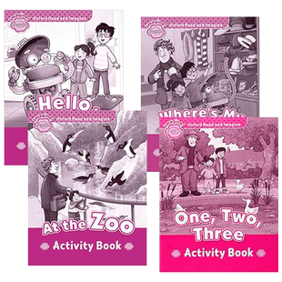 牛津阅读与想象初级练习册4册 Oxford Read and Imagine Starter 你好 在动物园牛津分级读物 英文原版儿童读物 进口英语课外书籍