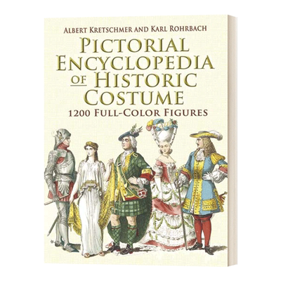 历史服装画报百科全书 Pictorial Encyclopedia of Historic Costume 英文原版进口艺术读物 进口英语书籍