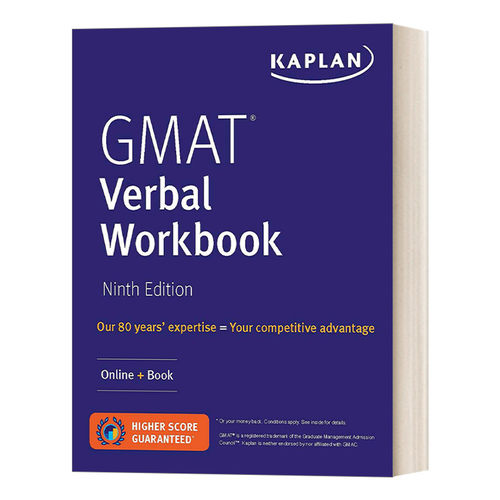 GMAT Verbal Workbook卡普兰GMAT逻辑推理练习册  第9版