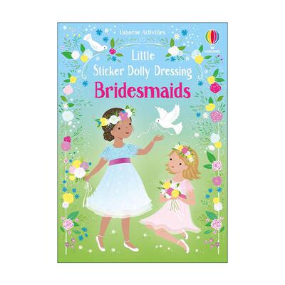 英文原版 Little Sticker Dolly Dressing Bridesmaids 多莉贴纸 伴娘 英文版 进口英语原版书籍