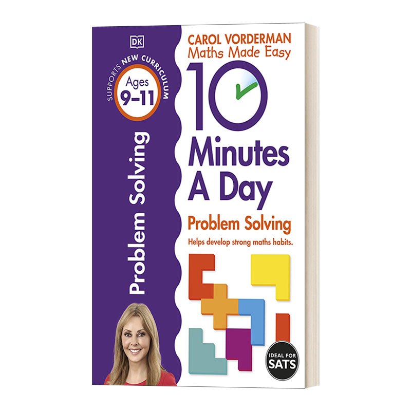 英文原版 10 Minutes a Day Problem Solving Ages 9-11 4th Grade DK每天10分钟数学应用题 9-11岁 英文版 进口英语原版书籍