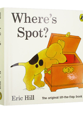 小玻在哪里 Where's is spot 翻翻书 英文原版低幼儿童启蒙纸板书 进口英语绘本书籍