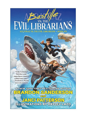 英文原版 Bastille vs the Evil Librarians 阿尔卡特拉兹与巴士底狱 布兰登桑德森 英文版 进口英语原版书籍