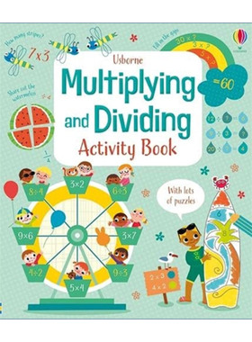乘除法数学活动书 Multiplying and Dividing Activity Book 英文原版儿童学习工具书 进口书籍