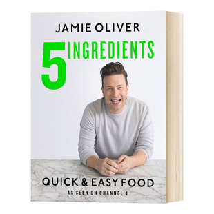 Food 快速简单菜谱 5种食材 英文原版 Oliver杰米奥利弗 Ingredients Jamie 进口英语生活科普书籍 Quick 食谱菜谱教程 Easy