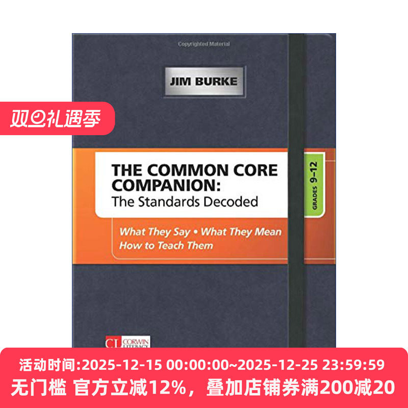 英文原版 The Common Core Companion: The Standards Decoded  Grades 9-12 共同核心标准 教学标准解读指南 9-12年级阶段 进口