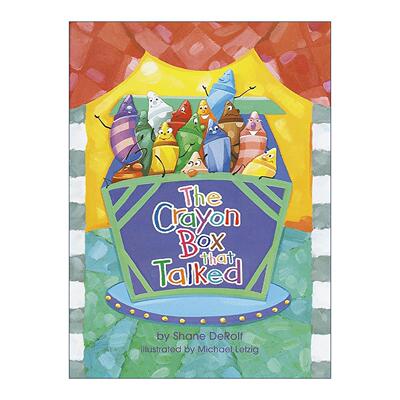 英文原版 The Crayon Box that Talked 会说话的蜡笔盒 欺凌与争吵 儿童精装绘本 Shane Derolf 英文版 进口英语原版书籍