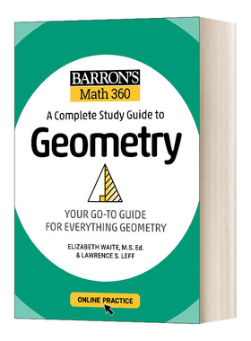 英文原版 Barron's Math 360 巴朗美国中学几何完全学习指南 含在线练习 英文版 进口英语原版书籍
