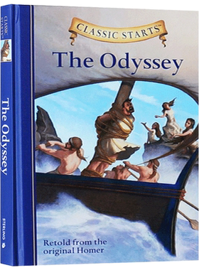 Classic Starts The Odyssey 开始读经典 荷马史诗 奥德赛 精装 英文原版儿童经典文学小说 进口书籍