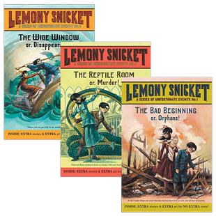 雷蒙斯尼奇的不幸历险系列1-3册套装 A Series of Unfortunate Events 英文原版儿童小说 进口书籍