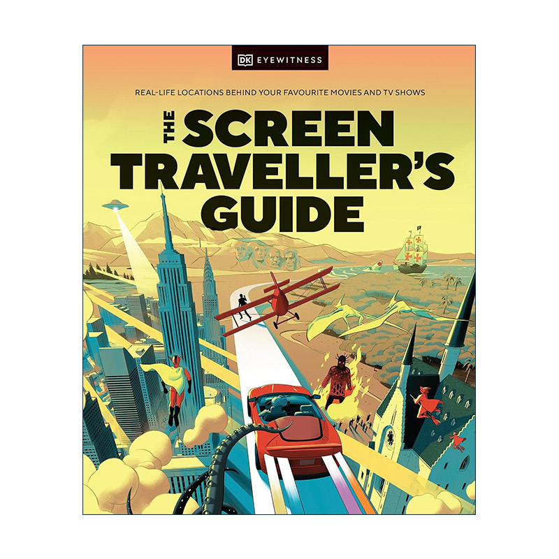 英文原版 The Screen Traveller's Guide 银幕旅行者指南 你喜欢的电影和电视节目背后的真实场景 DK科普百科精装进口英语原版书籍