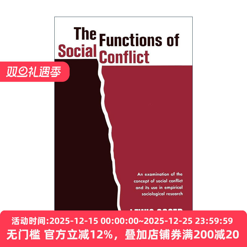 英文原版 Functions of Social Conflict 社会冲突的功能英文版 进口英语原版书籍