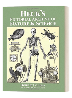 赫克的自然和科学图像档案 Heck's Pictorial Archive of Nature and Science 英文原版艺术画册读物 进口英语书籍