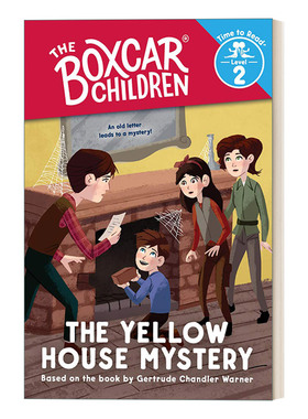 英文原版 The Yellow House Mystery The Boxcar Children Time to Read  Level 2 棚车少年分级读物3 英文版 进口英语原版书籍