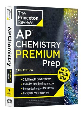 英文原版 Princeton Review AP Chemistry Premium Prep 普林斯顿评论AP化学 增值版 含线上题库 2026 第27版 进口英语原版书籍