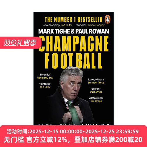 英文原版 Champagne Football 香槟足球 约翰·德兰尼与爱尔兰足球的背叛 英文版 进口英语原版书籍