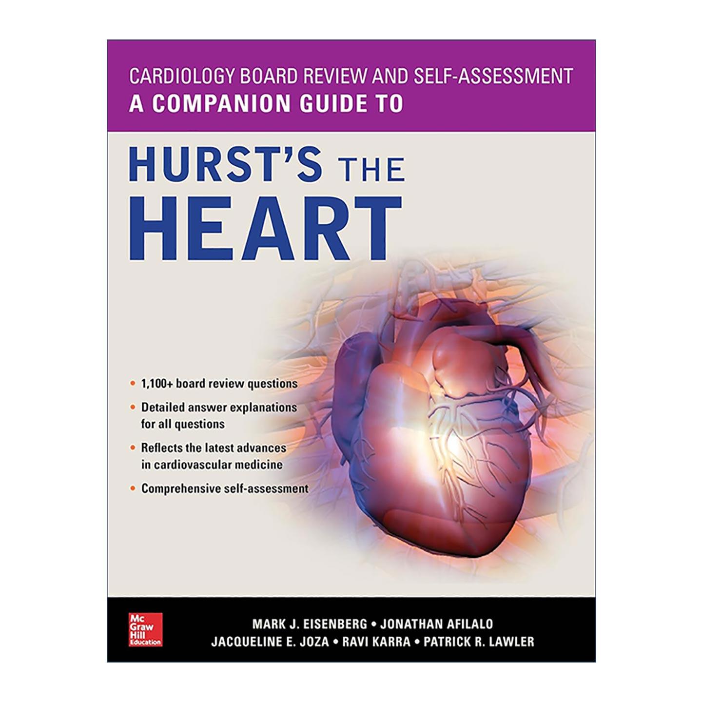 英文原版 Cardiology Board Review and Self-Assessment 赫斯特心脏病学 自我评估和检测 英文版 进口英语原版书籍