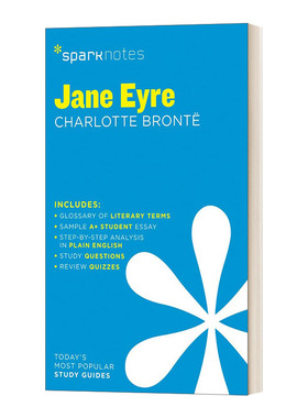 文学导读系列 简爱 Jane Eyre SparkNotes Literature Guide 英文原版中学教辅 进口英语书籍