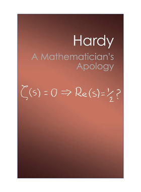 A Mathematician's Apology 一个数学家的辩白 戈弗雷•哈代 剑桥Canto经典系列