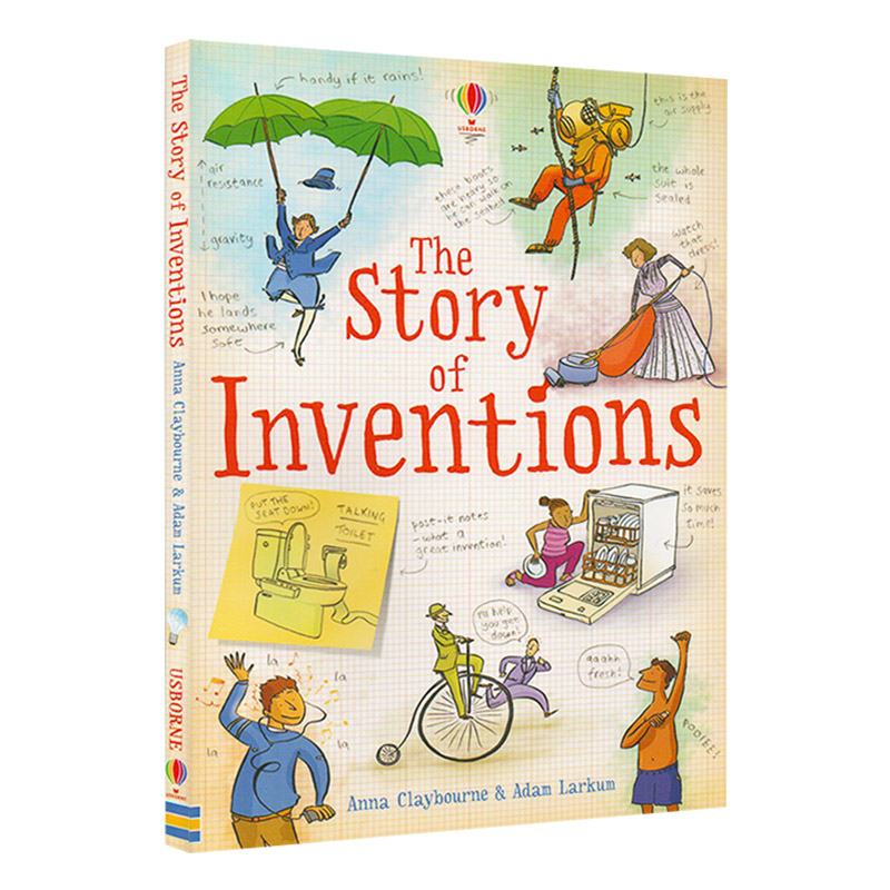 发明的故事 Usborne The Story of Inventions 创意漫画插图英语百科 英文原版儿童历史科普启蒙知识 英文版 进口英语书