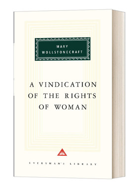 为女权辩护 人人图书馆精装收藏版 A Vindication of Rights of Woman 英文原版哲学读物 进口英语书籍