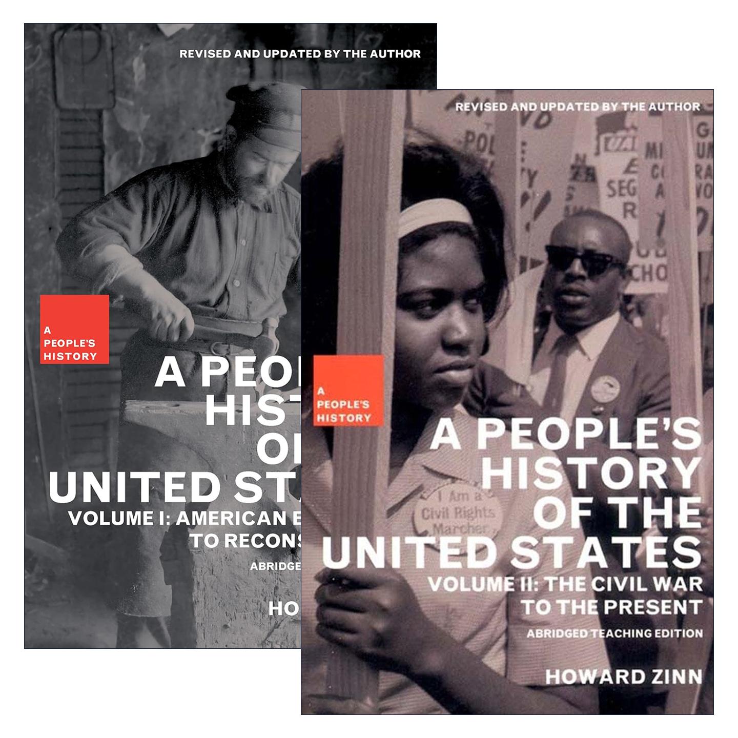 英文原版 A People's History of the United States 美国人民的历史教师版2册 节选课堂教师版 英文版 进口英语原版书籍