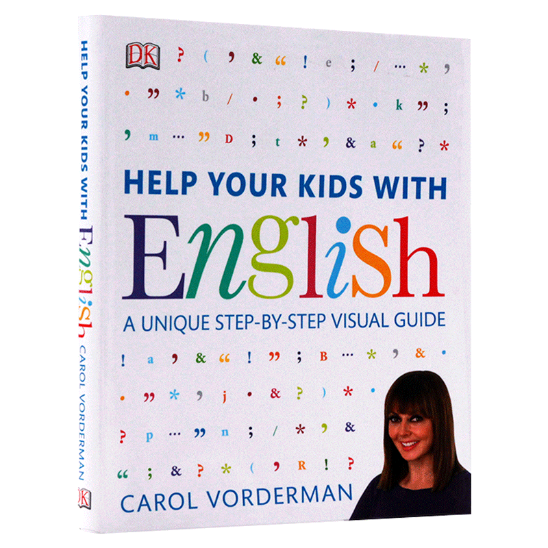 DK帮助你的孩子学习英语 Help Your Kids with English 家庭教育图解指南 英文原版英语学习技巧 育儿教辅书籍
