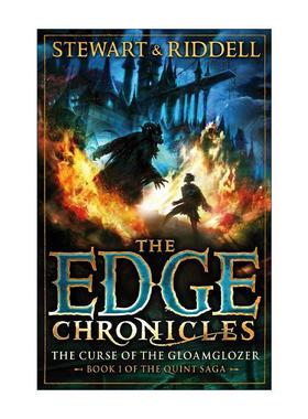 英文原版 The Edge Chronicles 1 The Curse of the Gloamglozer 昆特边境大冒险1 儿童冒险小说 英文版 进口英语原版书籍