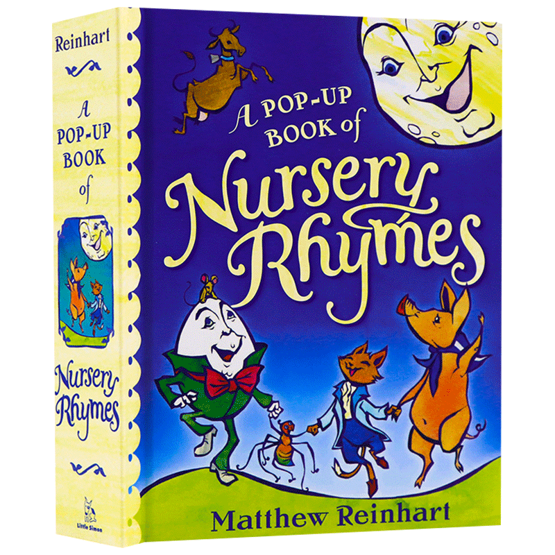 经典儿歌童谣立体书 A Pop Up Book of Nursery Rhymes 精装 英文原版趣味认知英语图画书 进口绘本书籍 Matthew Reinhart