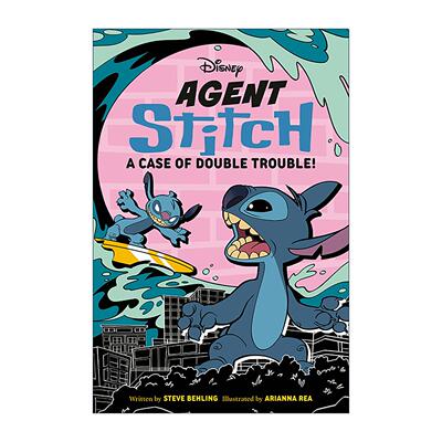 英文原版 Disney Agent Stitch A Case of Double Trouble 探员史迪奇系列4 迪士尼儿童推理小说 星际宝贝史迪仔 Steve Behling