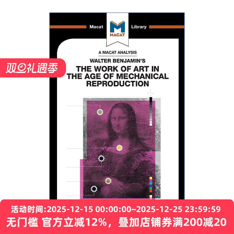 英文原版 Walter Benjamin's The Work Of Art in the Age of Mechanical Reproduction 英文版 进口英语原版书籍