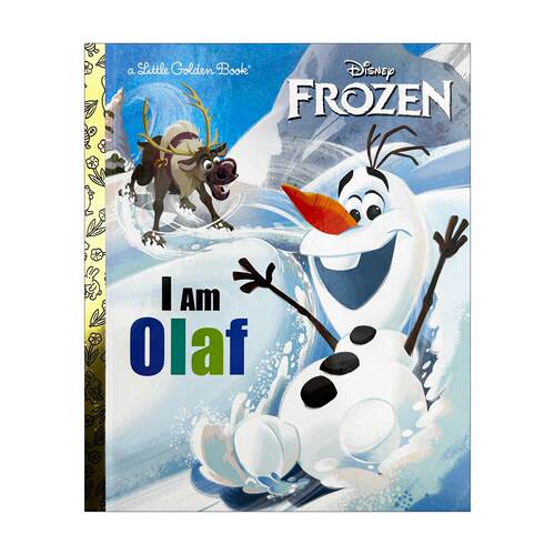 英文原版 I Am Olaf Disney Frozen Little Golden Book 我是雪宝奥拉夫 迪士尼冰雪奇缘 兰登书屋精装小金书 进口英语原版书籍