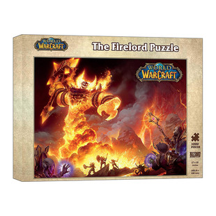魔兽世界 炎魔之王拉格纳罗斯拼图 World of Warcraft The Firelord Puzzle 英文原版游戏周边 暴雪 进口英语书籍