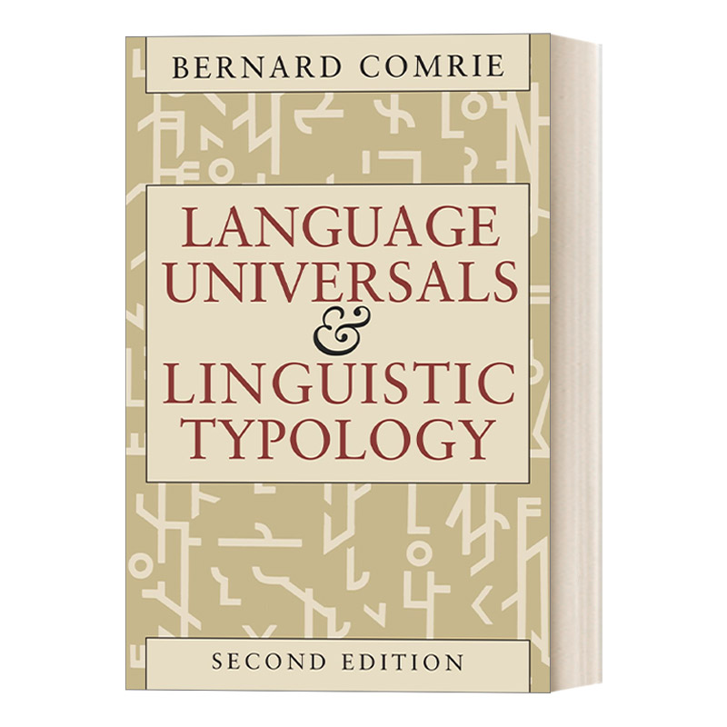 英文原版 Language Universals and Linguistic Typology语言共性和语言类型语言学语法 Bernard Comrie英文版进口英语书籍