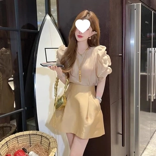 网红女神范气质女装名媛职业轻奢小香风半身裙子两件套装夏季