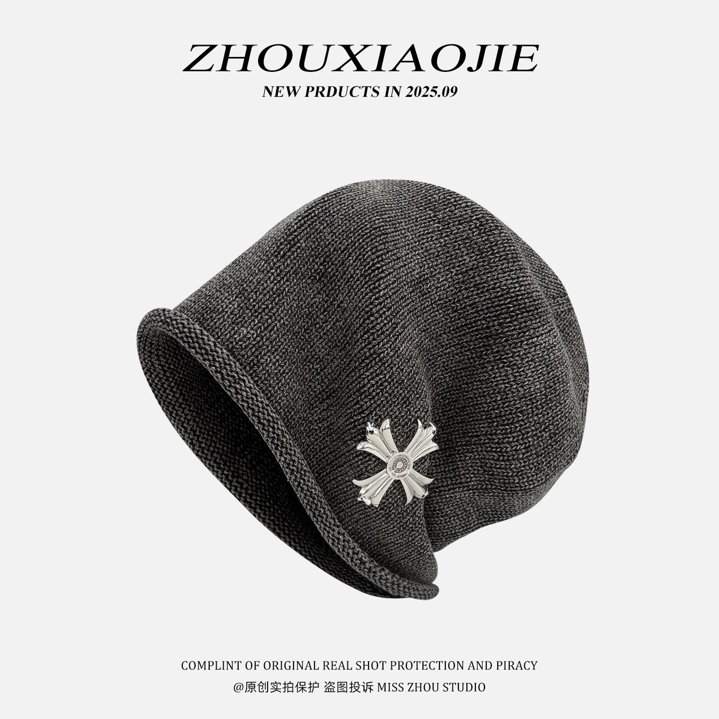 卷边大头围百搭显脸小包头帽出游