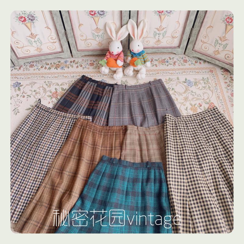 秘密花园vintage秋冬鱼尾半身裙