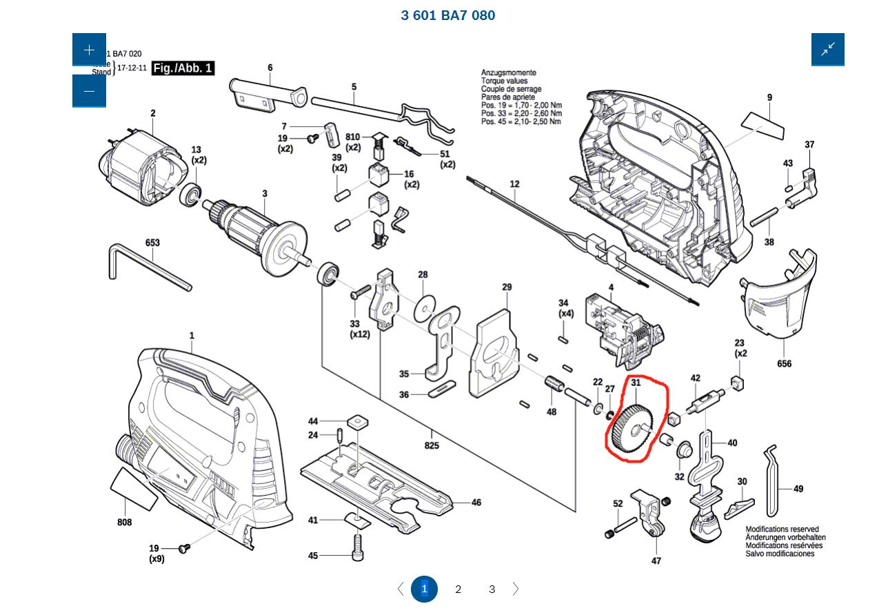 博世曲线锯GST700偏心轮偏心齿轮1619P14043