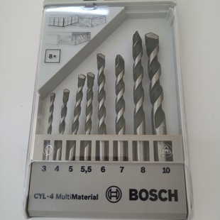 博世原装手电钻冲击钻瓷砖/水泥墙/混凝土多功能圆头直柄耐用钻头