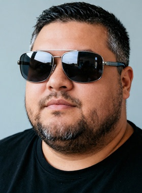 163mm胖脸男士偏光太阳镜方形