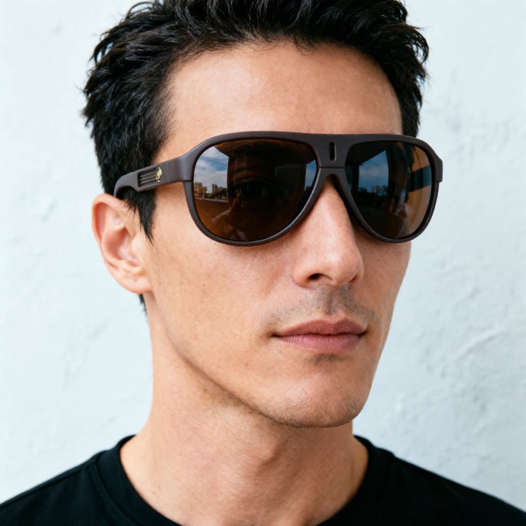 茶框茶色男士偏光镜蛤蟆镜黑色TR90眼镜框防晒太阳镜开车驾驶钓鱼