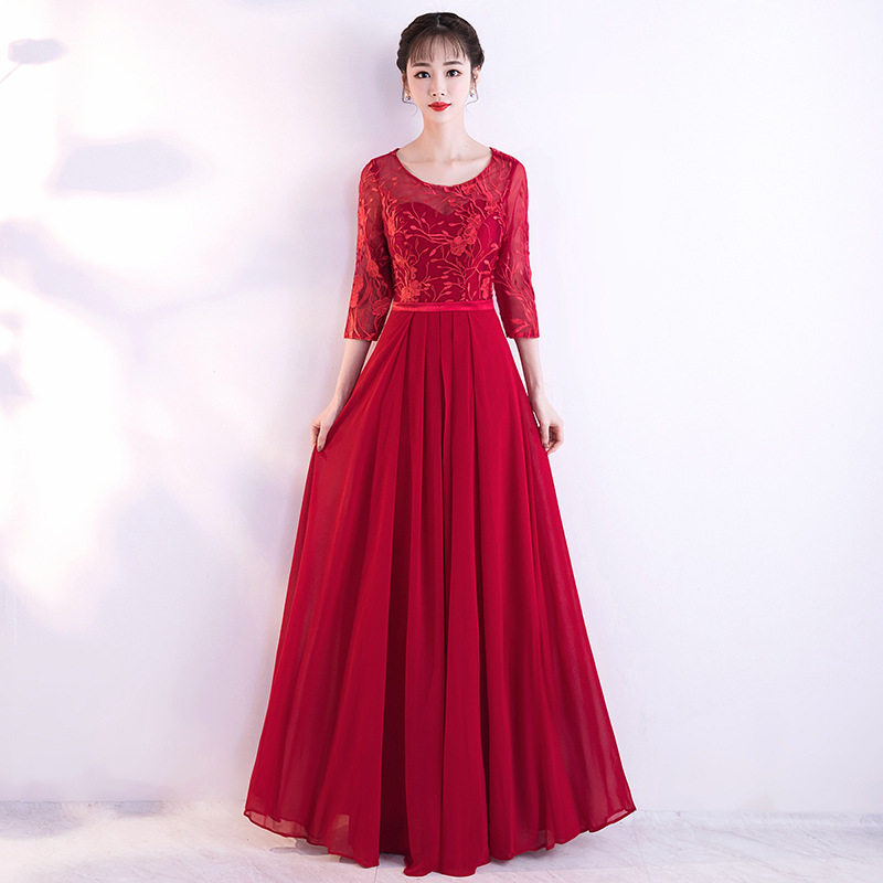 大合唱演出服女长裙2019新款成人优雅中老年合唱团主持人晚礼服裙在类目 女装/女士精品, 婚纱/旗袍/礼服, 婚纱中 - 来自Buy2taobao.com提供专业的淘宝代购服务