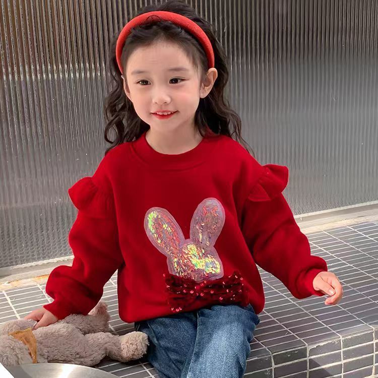 女童加绒卫衣冬装2026新款儿卫衣/绒衫