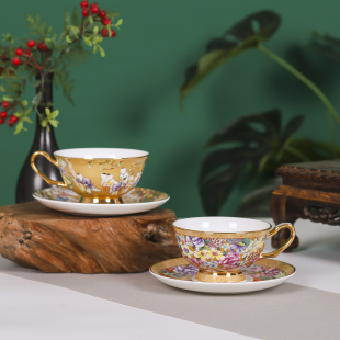 景德镇欧式咖啡杯精致骨瓷杯高级感英式下午茶茶具套装礼盒送礼用