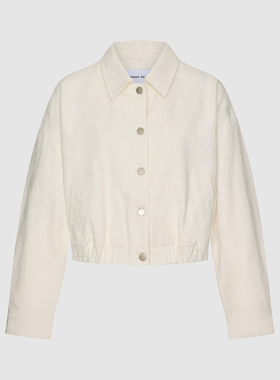 UR国内代购2026春季女装都市肌理感花朵短款休闲外套UYU860048