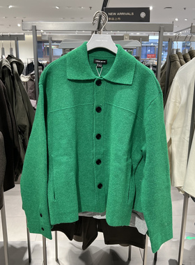 UR国内代购2026春季男装时尚日常翻领单排扣针织开衫UMF960001