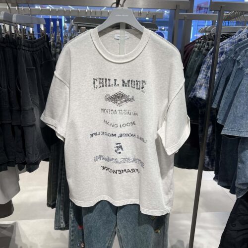 UR国内代购2026夏季男装潮流做旧印花明线棉质短袖T恤UUV460143